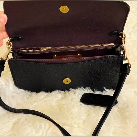 Coach Hayden Leather Crossbody Bag, Black, Classic Style - Picture 2 of 4